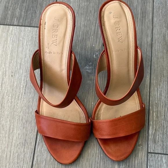 J. Crew Lena Two-Strap Heeled Slides - Picture 3 of 13